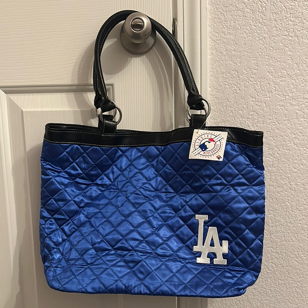 Los Angeles Dodgers Blue Quilted Tote Bag